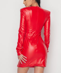 Super woman red mini dress
