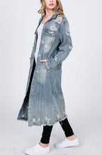 Load image into Gallery viewer, My type! Denim long jacket