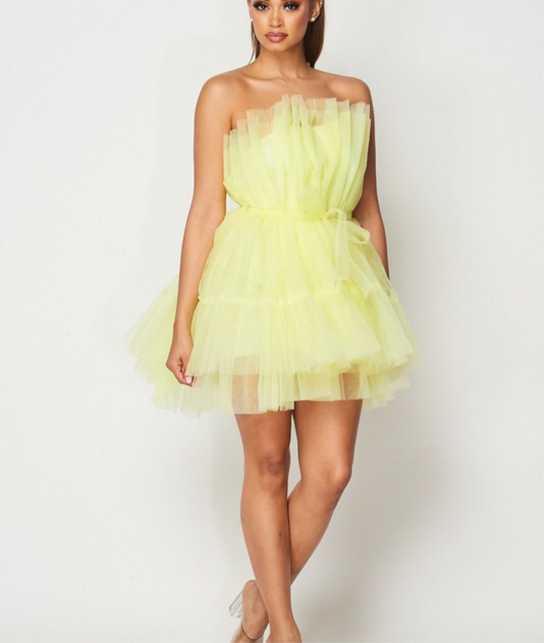 Too tulle for cool, ruffle dress
